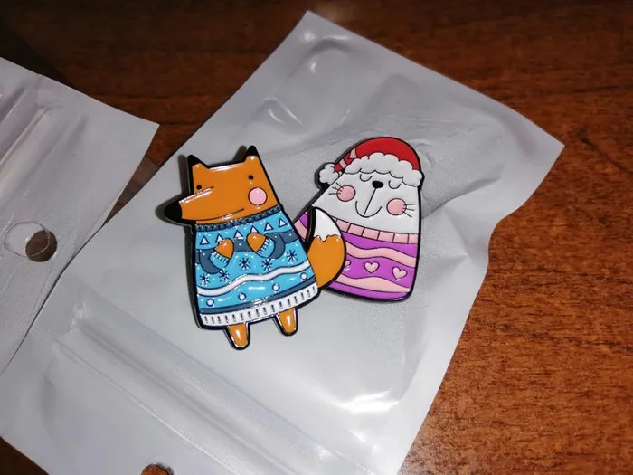 Броши с милыми котиками