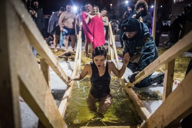 Купания в проруби