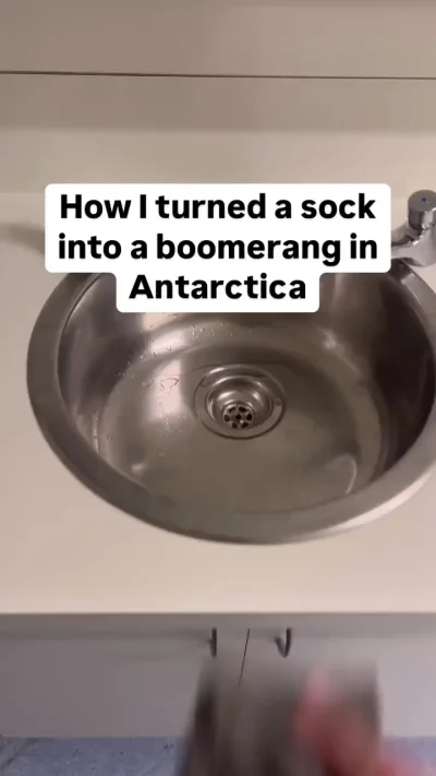 Превращение носка в бумеранг