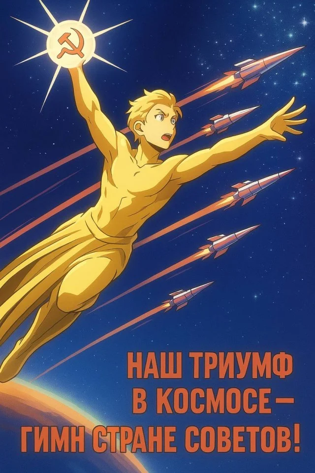 ИИ с двойной ностальгией: советский стиль в аниме-обёртке