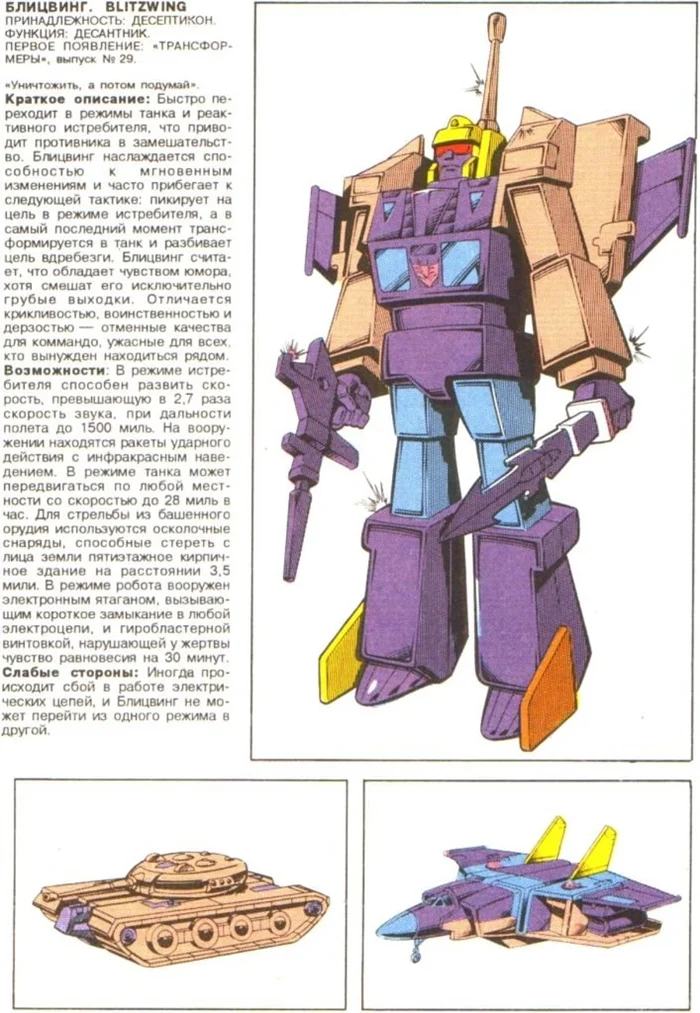 Blitzwing: культовый трансформер, который умел всё