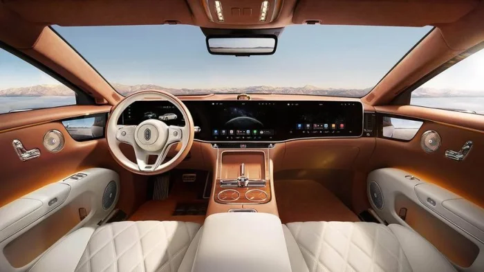 Конкурент Майбаха из Китая показал роскошный интерьер своего авто