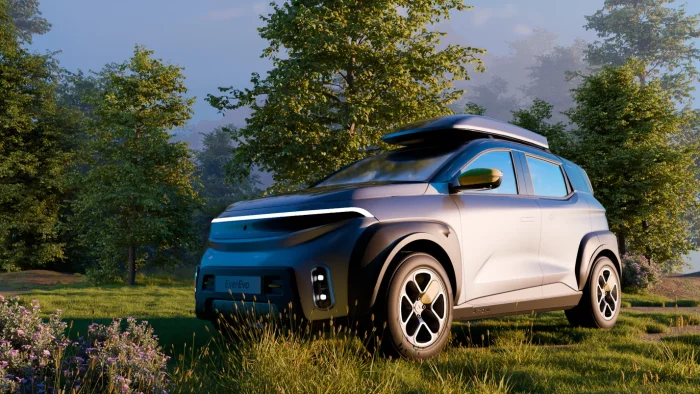 Новая версия российского электромобиля «Атом» получила кухню и кровать