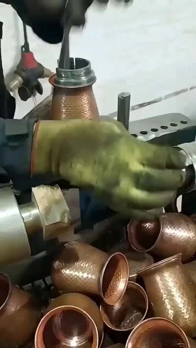 Производство медных турок