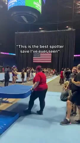 Страховка у гимнастов - отдельное искусство!