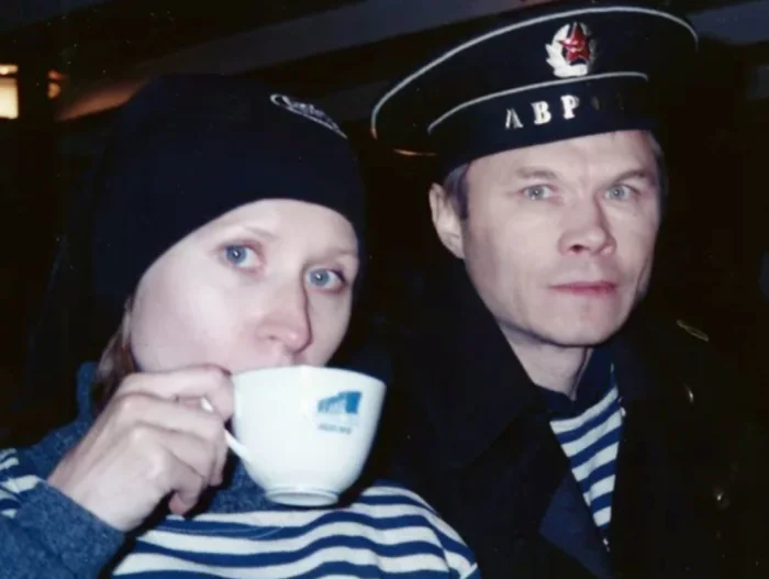 С женой Инной Волковой