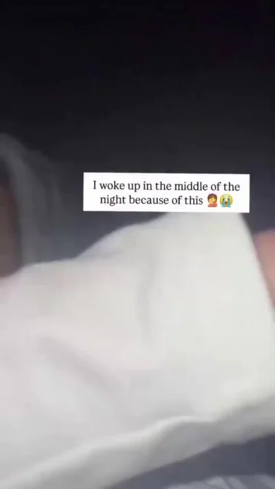 Просыпаетесь ночью и видите это - ваши действия?