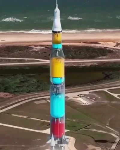 Расход топлива в ракете-носителе "Сатурн-5", доставившей американских астронавтов на Луну