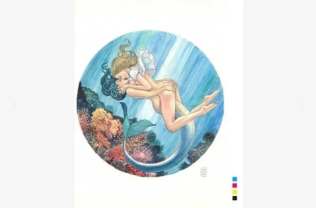 Итальянский художник украсил наручные часы обнажёнными девушками и русалками