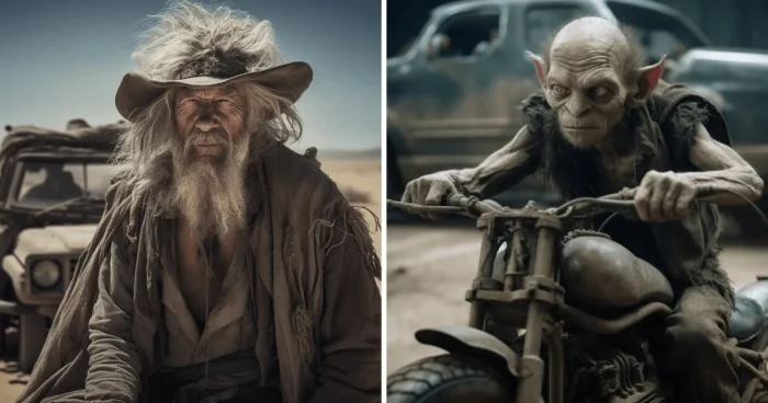 Пустыня на месте Средиземья: как выглядели бы герои Властелина Колец во вселенной Безумного Макса