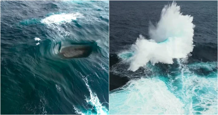 Австралийские серферы обнаружили редкое явление: "взрыв" волн в океане!