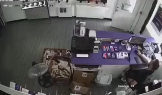 Попытка ограбления и результат...