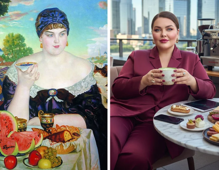 Как выглядели бы героини картин на современных фото