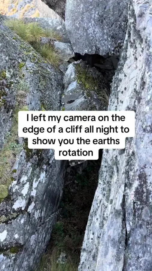 Как выглядит вращение Земли с поверхности