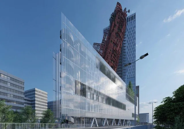 Постройка, выполненная в форме утонувшего судна.