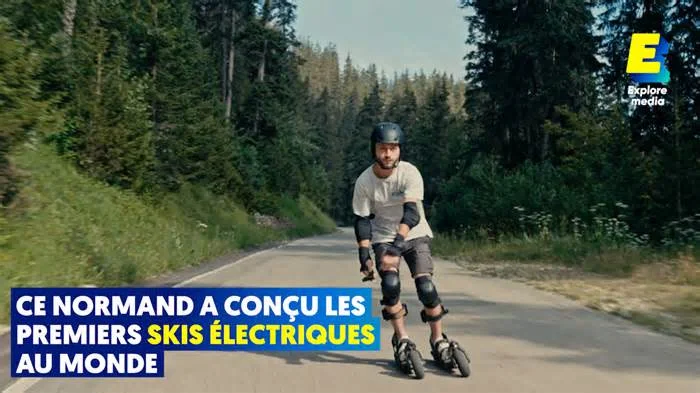 Новое изобретение - электролыжи!