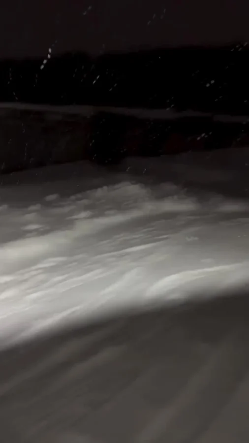 Гараж зимой