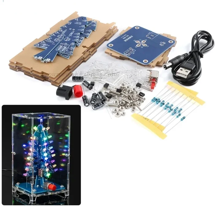  Топ 5 недорогих наборов для самостоятельной сборки и пайки новогодних ёлочек