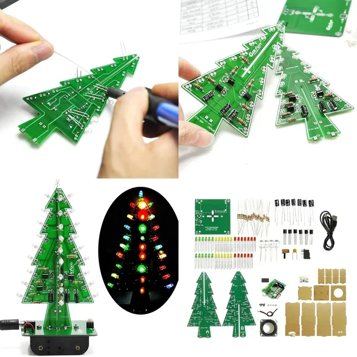  Топ 5 недорогих наборов для самостоятельной сборки и пайки новогодних ёлочек