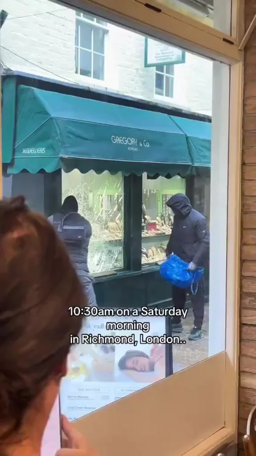 Дерзкое ограбление ювелирного магазина в Лондоне
