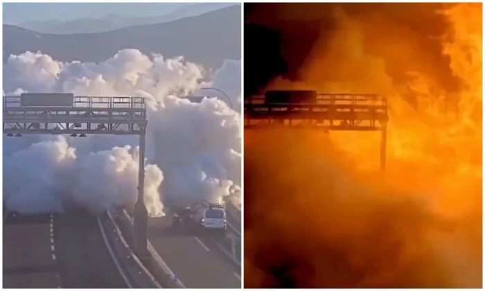 На автодороге в Чили взорвался грузовик с газом