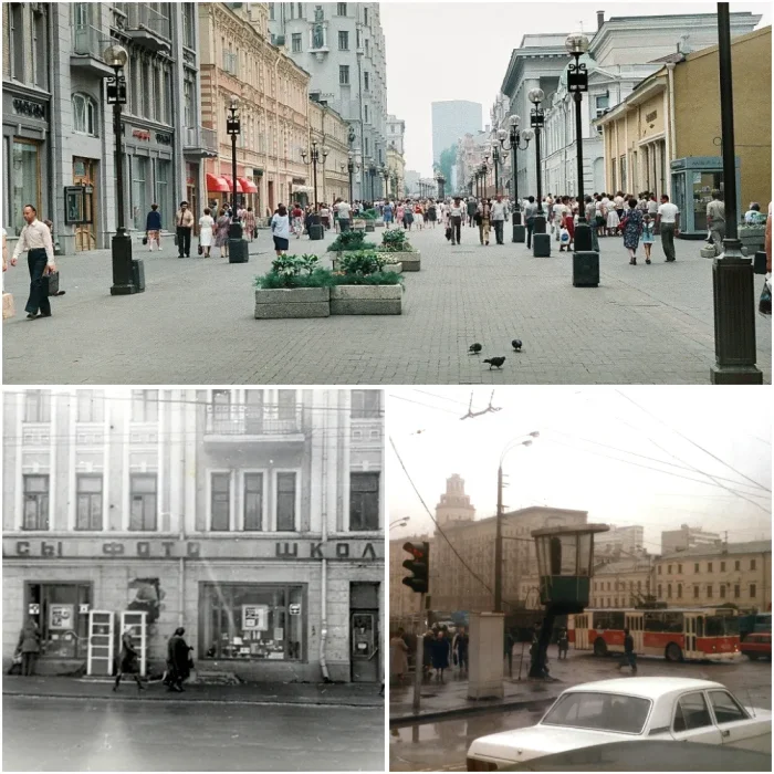 Назад в СССР: Москва 80-х vs наши дни – ностальгические фотосравнения