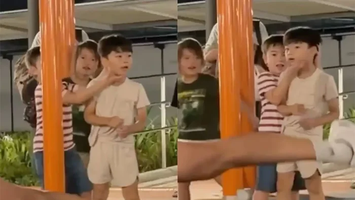 Пацан поймал удачный ракурс