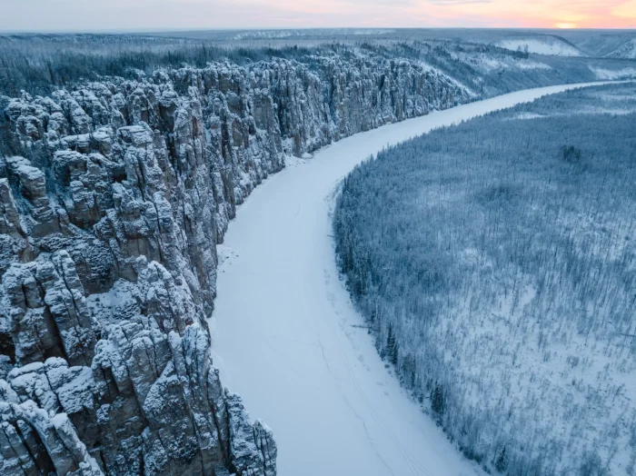 ❄ Синские столбы — дикая красота Якутии