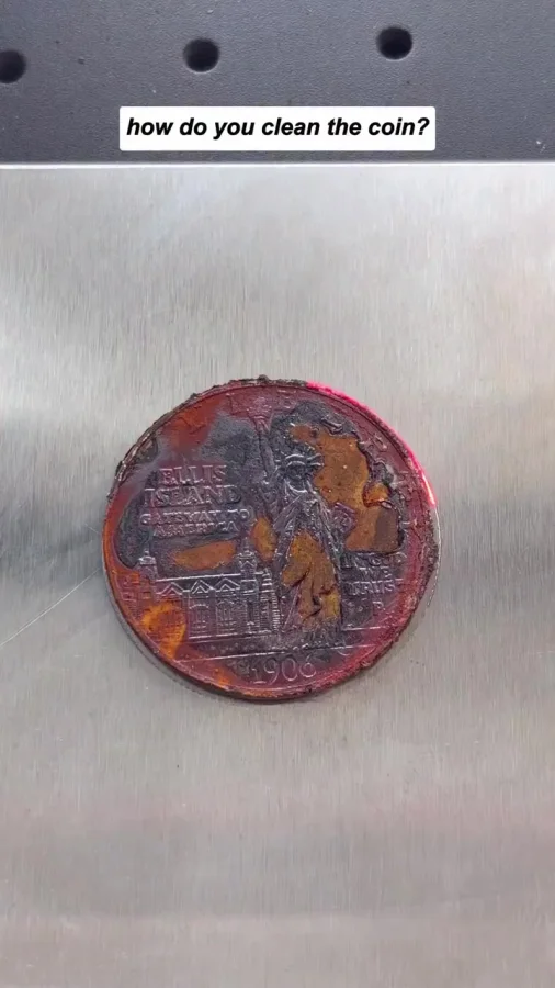 Чистка монеты