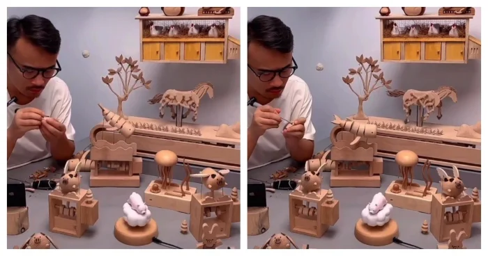 Художник деревянной игрушки