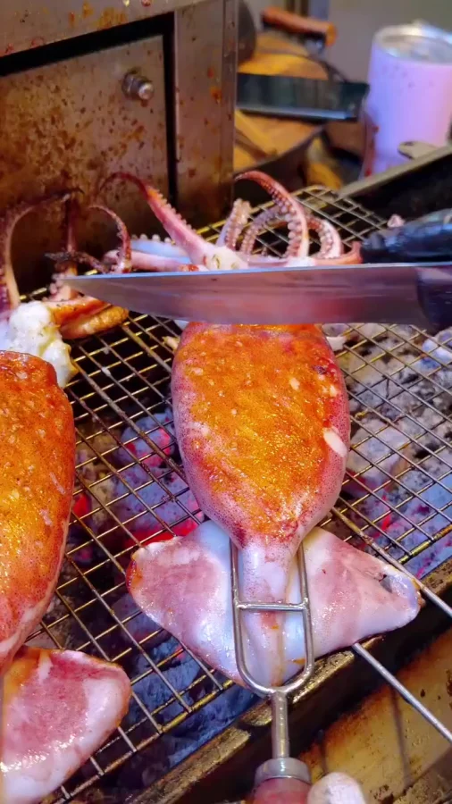 Кальмары на углях