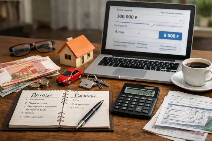 Расчет суммы и срока кредита под свои возможности