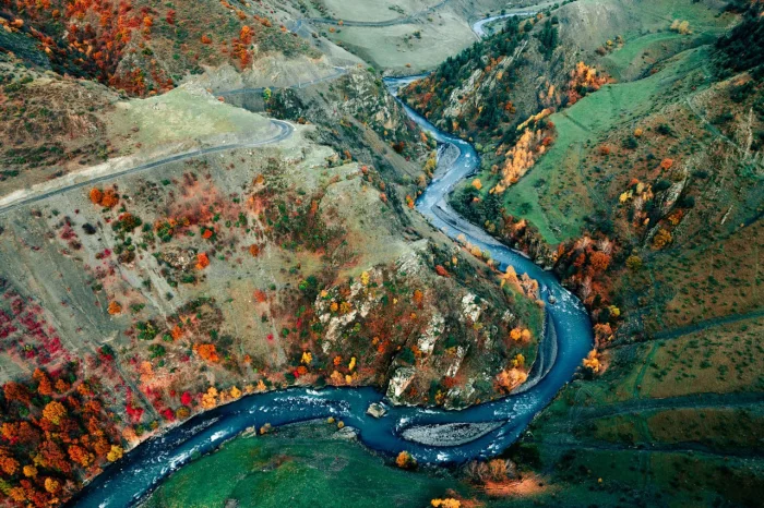 🏞 Река Самур. Немного осенних красок