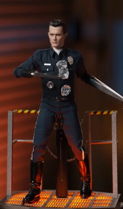 Роберт Патрик и копиея Терминатора T-1000