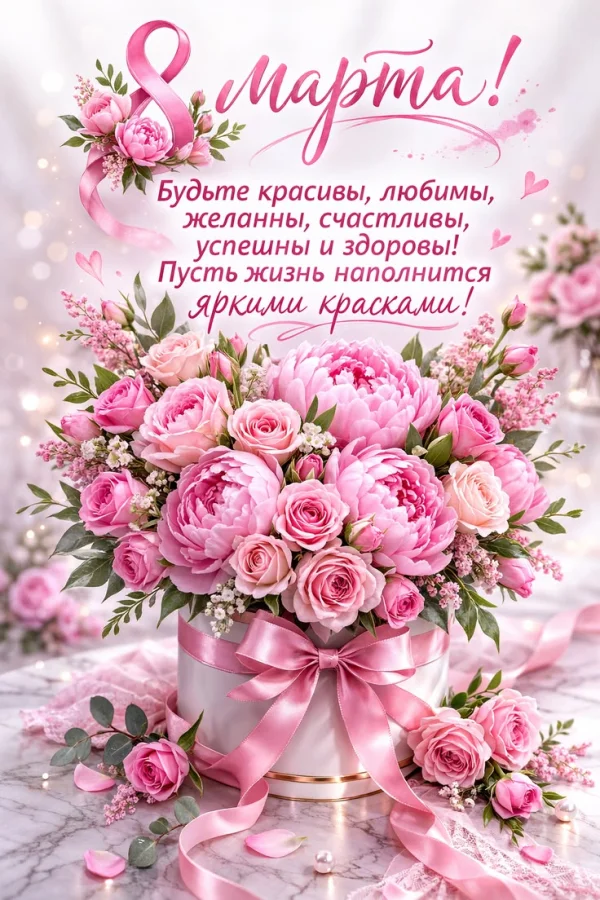 С 8 Марта прекрасные дамы!