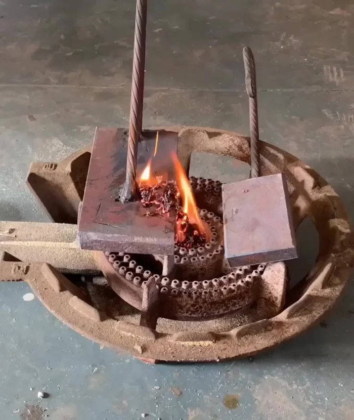 Старинный метод обжига дерева