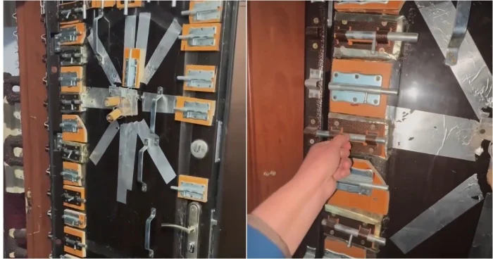 При показе квартиры риелтор обнаружила странную укреплённую дверь