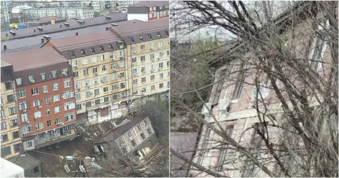 Размытый фундамент стал причиной обрушения дома в Махачкале