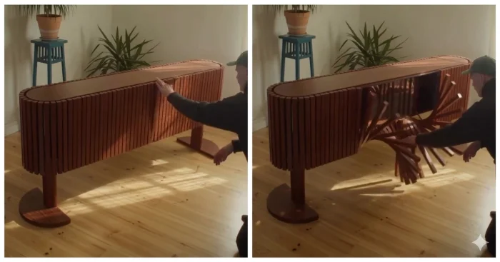 Тумба, превращённая в произведение искусства