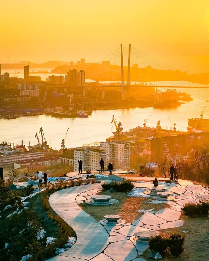 🌇 Закат в Нагорном парке