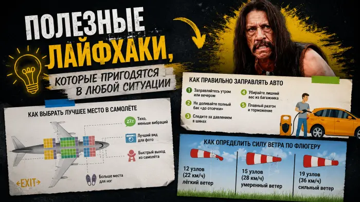 Полезные лайфхаки, которые пригодятся в любой ситуации