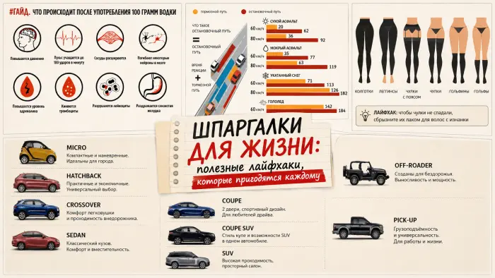 Шпаргалки для жизни: Полезные лайфхаки, которые пригодятся каждому