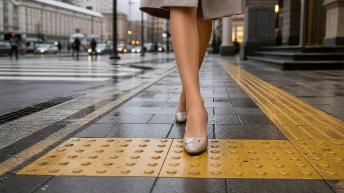Зачем на тротуарах делают рельефную плитку