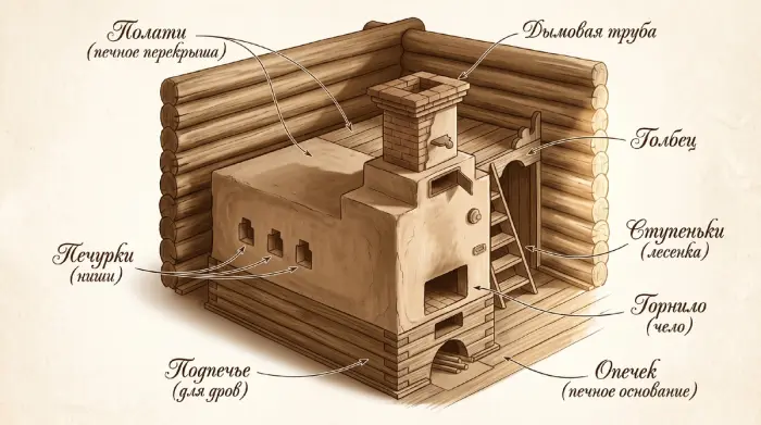 Русская печь против современной квартиры, 5 функций без розеток и батарей