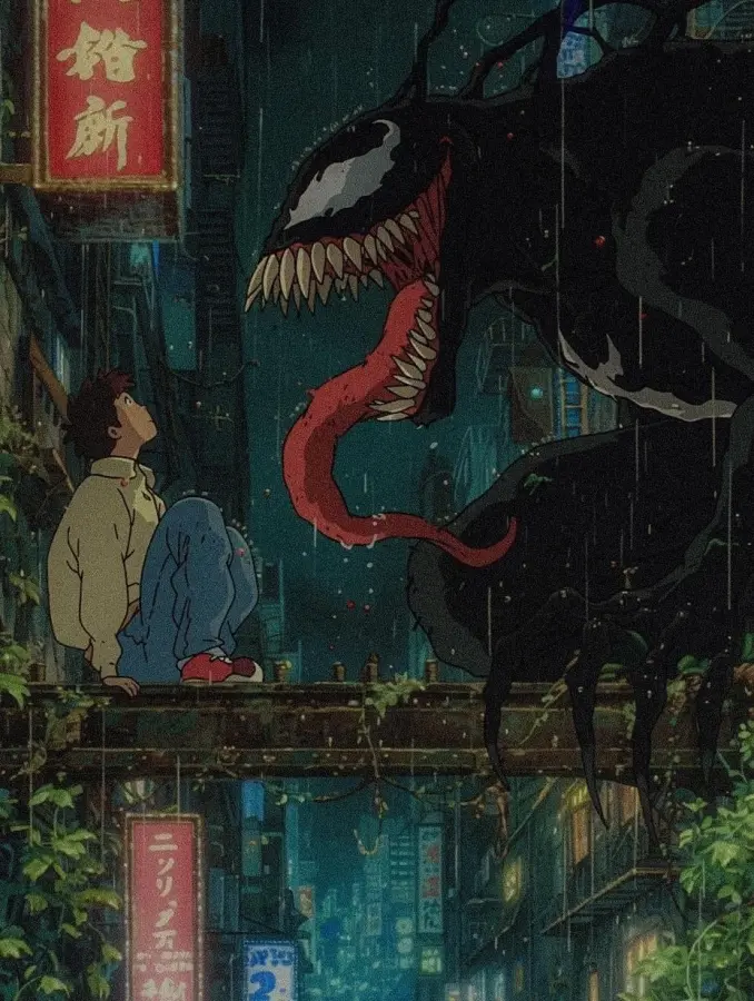 «Человек-паук» в стиле Studio Ghibli films: нейросеть показала 15 изображений от Midjourney