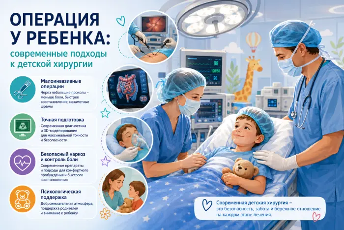 Операция у ребенка: современные подходы к детской хирургии