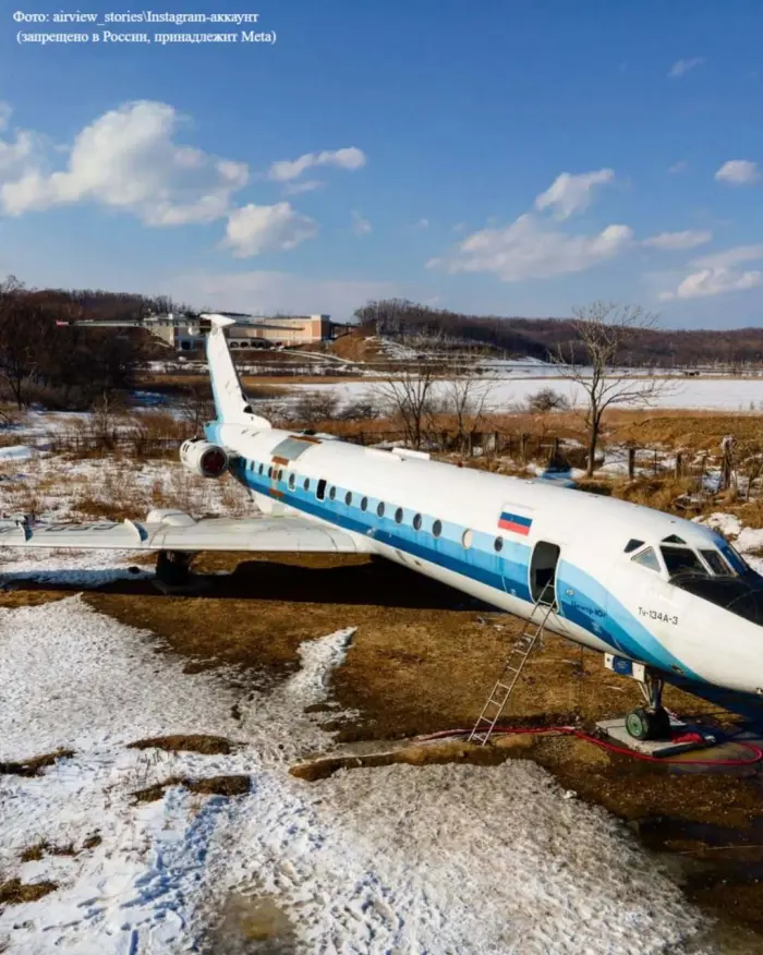 ✈️ Ту-134 в Муравьиной бухте — самолёт, который навсегда остался на земле