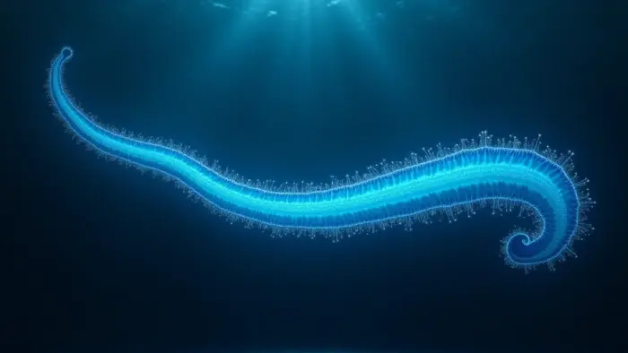 Гигантская сифонофора длиннее кита и состоит из тысяч клонов