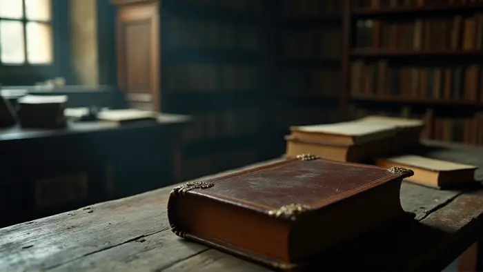 Книги в кожаном переплете из человеческой кожи