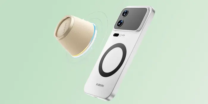 Xiaomi выпустила компактную магнитную колонку, которая превращается в подставку для смартфона